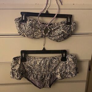 Norma Kamali Black and White Bikini